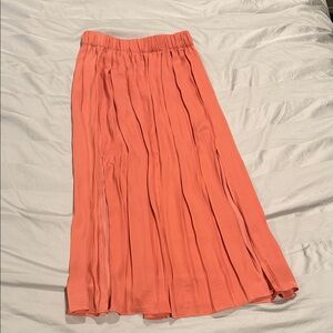 Topshop Coral Maxi Skirt
